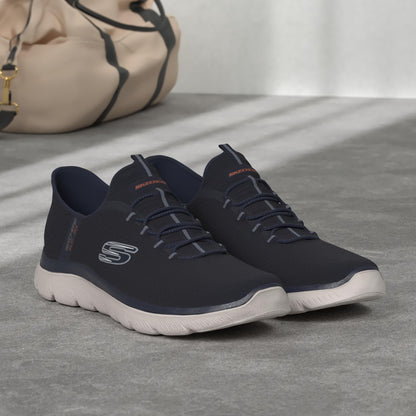 Skechers Men's Summits HIGH Range Sneaker, Navy, 9 UK Wide