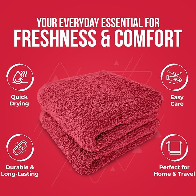 DAN RIVER 24 Pack Wash Cloths for Showering