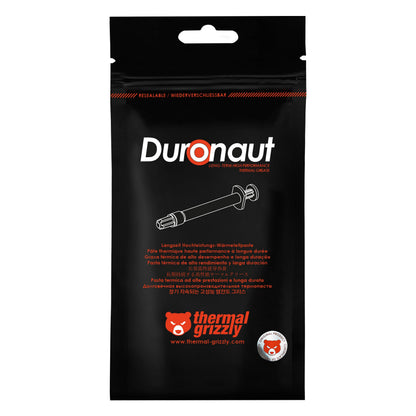 Thermal Grizzly Duronaut - 6 Gram - Enhanced Durability & High Performance Thermal Paste - for Maximum Thermal Conductivity While Overclocking CPU/GPU/PS4/PS5/Xbox