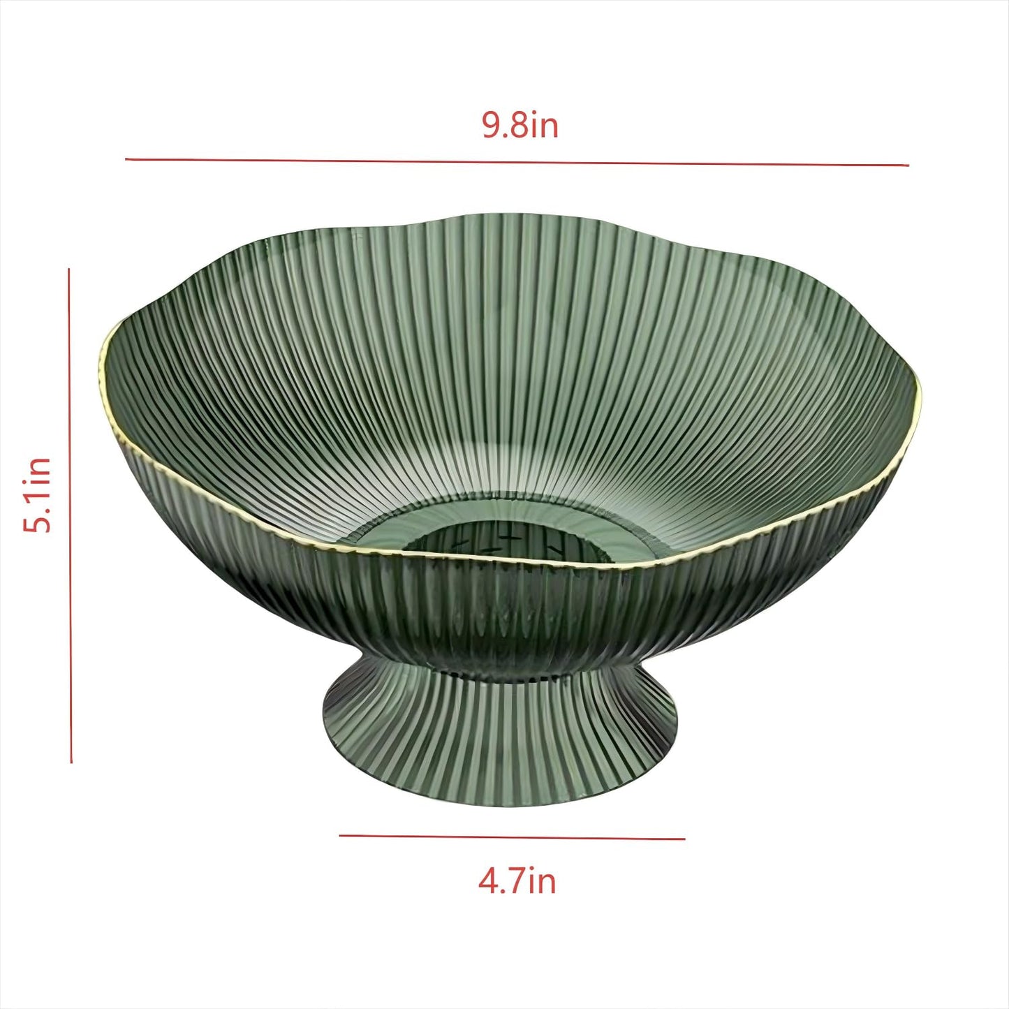 CXYNDFA Cute Fruit Bowl - Decorative Plastic Bowls for Kitchen & Dining Table, Versatile Centerpiece Display for Fruits, Snacks, Home Decor