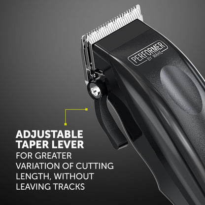Wahl Performer Pet Clipper, Corded Dog Clippers, Full Coat Grooming Kit, High Carbon Steel Blades, Grooming Pets at Home, Powerful and Quiet, 4 Attachment Combs (3,6,9,13 mm)