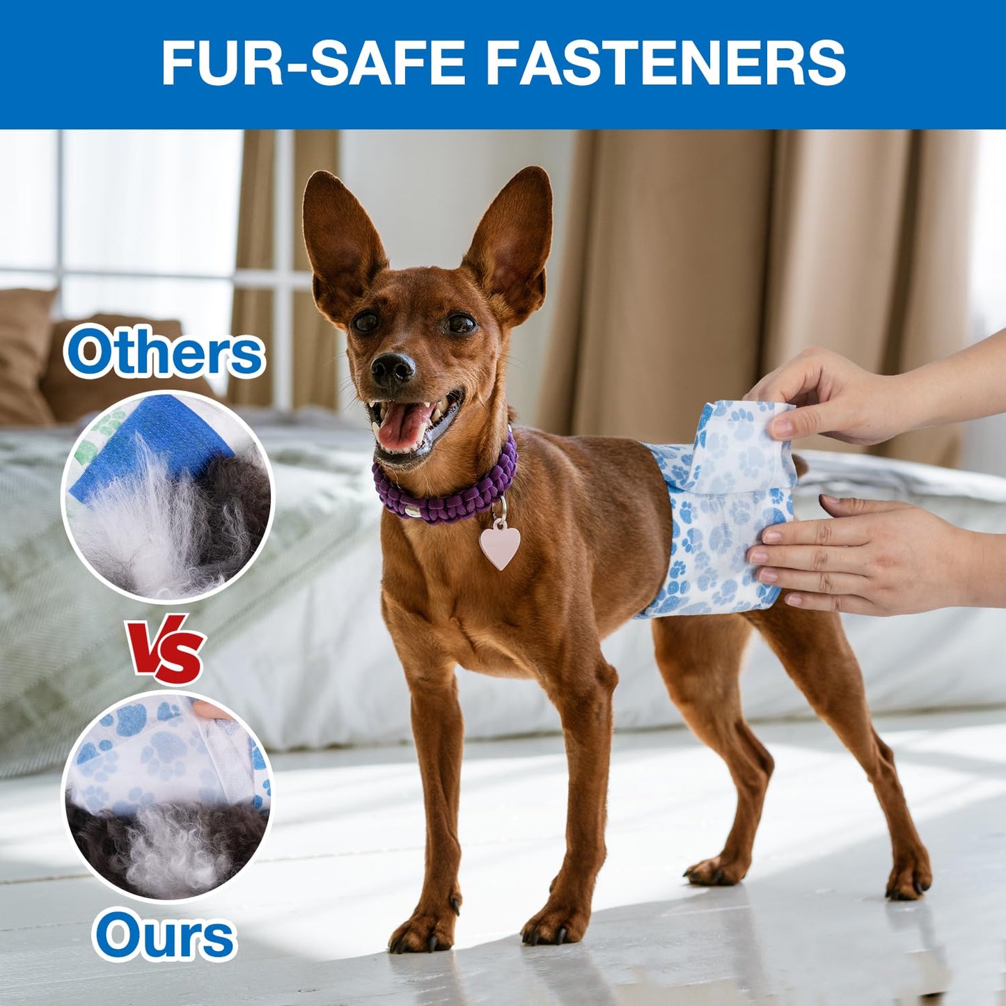 Dono Disposable Dog Nappies Male, 20 Pcs, Wetness Indicator, Male Dog Wraps, Dog Belly Bands, Super Absorbent, Leak-Proof, Incontinence, Excitable Urination, Heat, Marking Issues, M