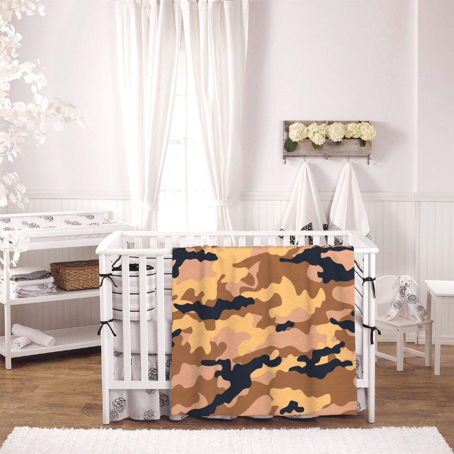 Perinsto Military Camo Throw Blanket Ultra Soft Warm All Season Camouflage Decorative Fleece Blankets for Bed Chair Car Sofa Couch Bedroom 60"X50"
