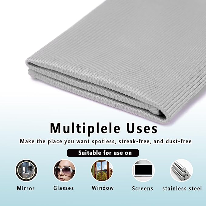 6 Pack Glass Cleaning Cloth Microfiber Cleaning Cloth