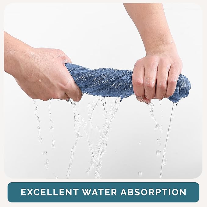 Casa Platino Blue Wash Cloths