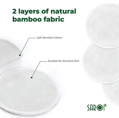 16 Premium Reusable Makeup Remover Pads | Eco-Friendly Gift Packaging | Facial Cleansing Cotton Buds | Makeup Wipes I Packed With A Laundry Bag And Reusable Cotton Pads (16 Count, White)
