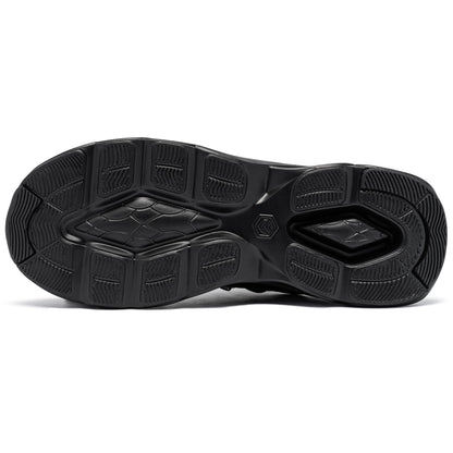 LARNMERN Steel Toe Cap Trainers Mens Safety Trainers Lightweight Safety Shoes Cushioning Fashion Breathable Comfortable Work Shoes (Black,9 UK)