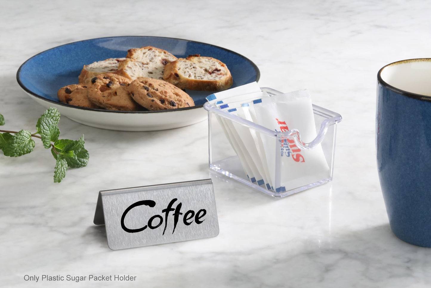 New Star Foodservice Plastic Sugar Packet Holder, Clear, Set of 12