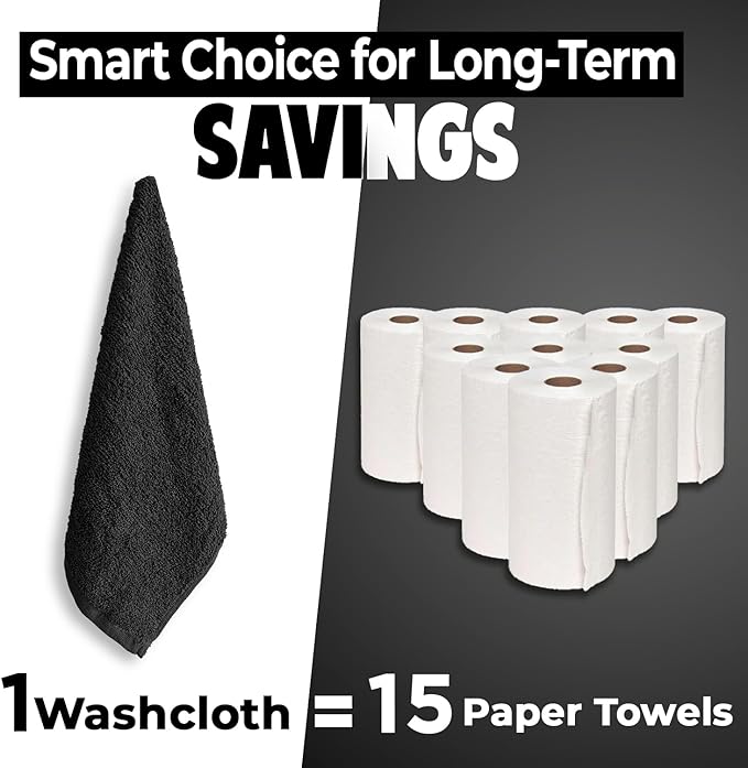DAN RIVER 24 Pack Wash Cloths for Showering