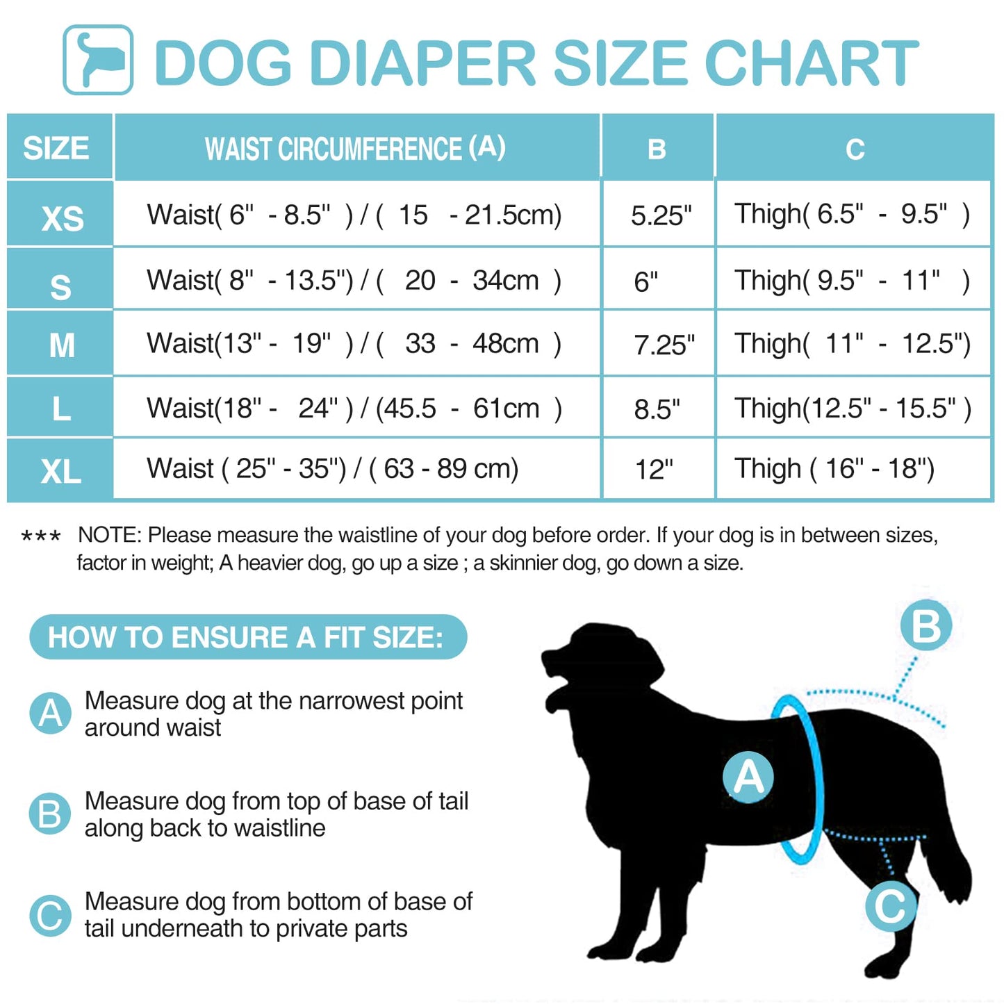 Avont 3 Pack Washable Dog Diapers Female, Reusable Dog Period Diapers Cover, Female Dog Diapers for Heat Cycle, Incontinence, Girl Dog Diapers Dress -M Black/Brown/Grey