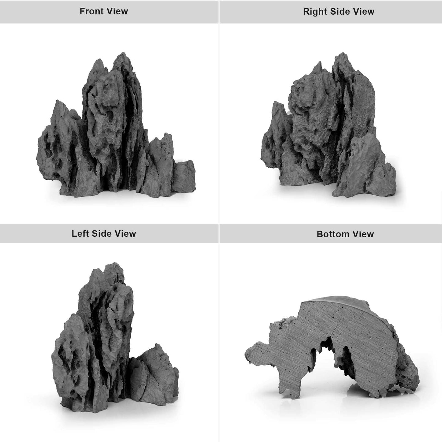 FZONE Aquarium Rocks Aquascaping, Micro Resin Seiryu Rock for Aquascaping