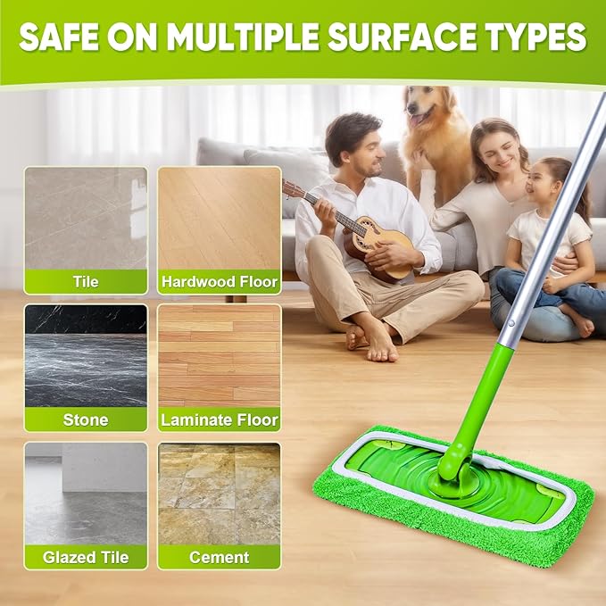 6-Pack Reusable Mop Pads Compatible
