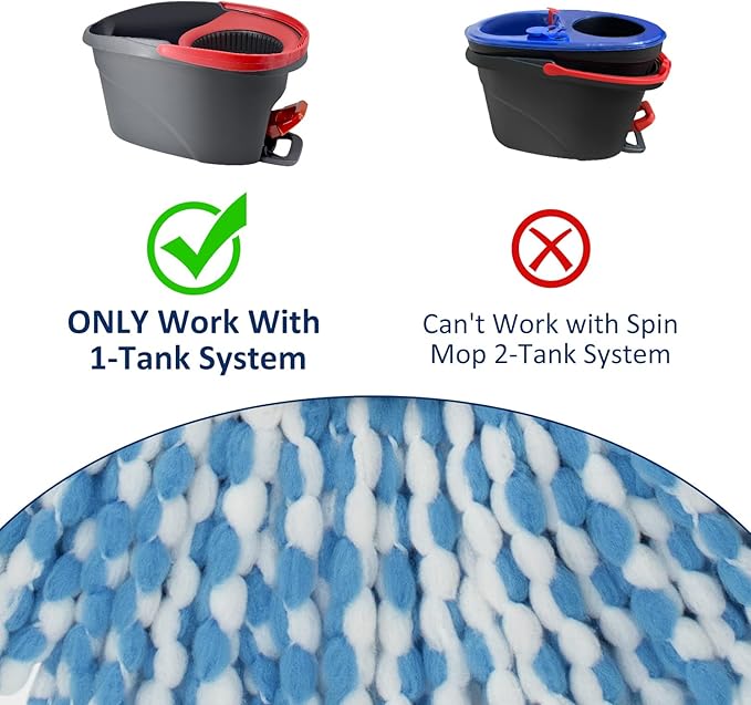 2 Pack Mop Head Replacement Compatiable
