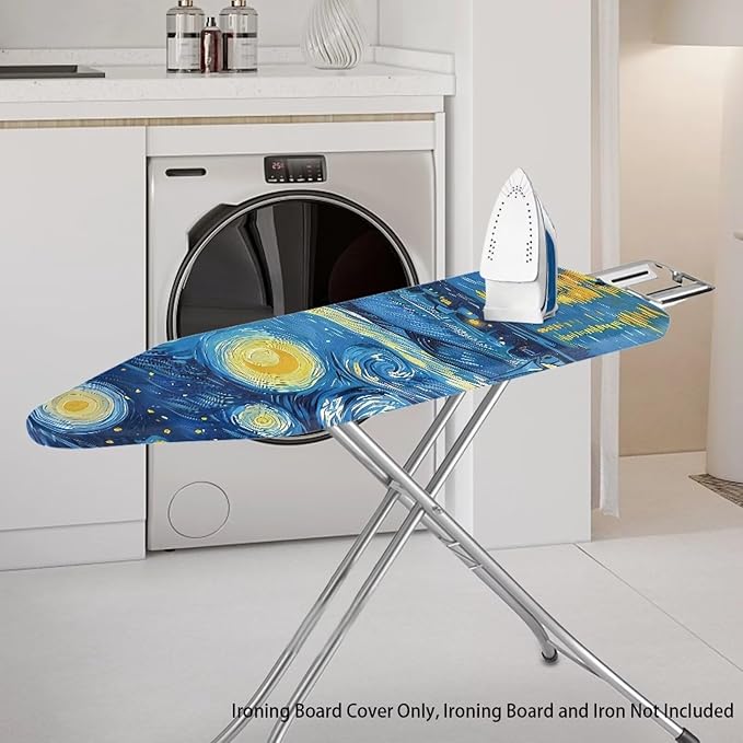 Starry Sky Ironing Board Cover and Pad Stretch Thick Padding Heavy Duty Iron
