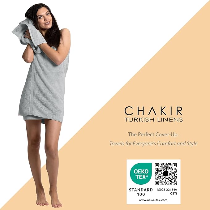 Chakir Turkish Linens Luxury Spa and Hotel Quality Premium Cotton 6-Piece Towel