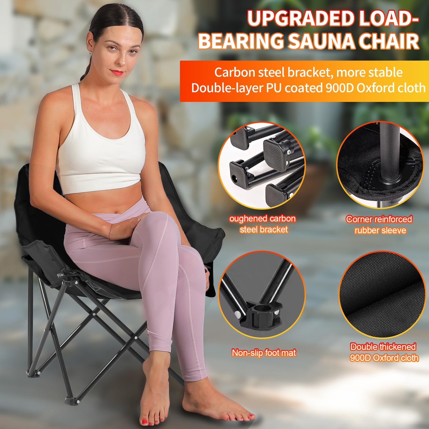 TaTalife 2 Person Steam Infrared Sauna Box, Portable Full Size Home Sauna Tent with 660nm Red Light Therapy, 4L 1600W Steamer, Remote Control