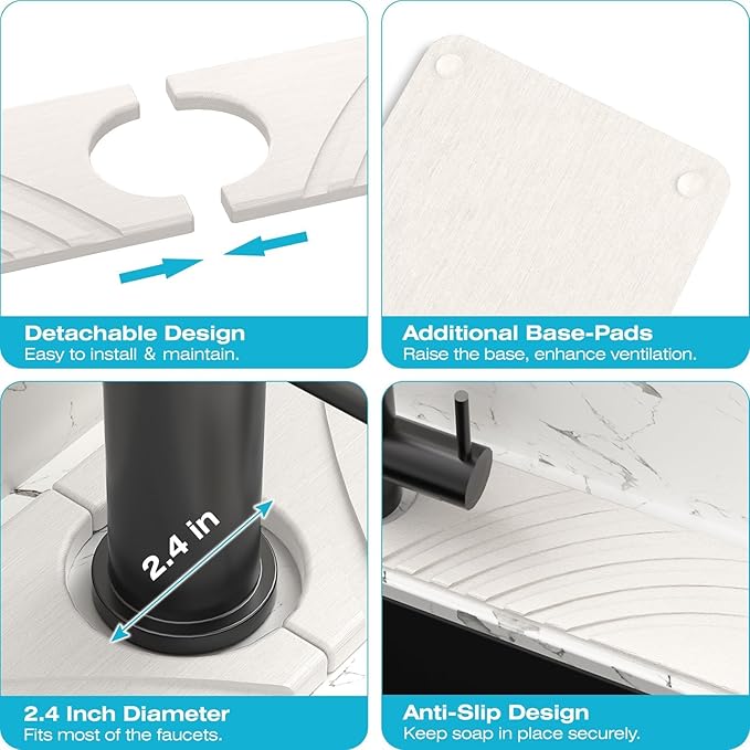Stone Faucet Mat for Kitchen Sink