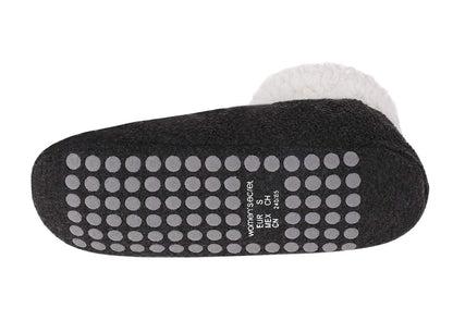 Memory Foam Fleece Indoor Slipper Socks Glow in The Dark Funny Skull Skeleton Halloween Slippers Home Ankle Bootie Socks Winter Warm Fuzzy Plush Non-Slip Bedroom Slippers House Shoes for Women Men