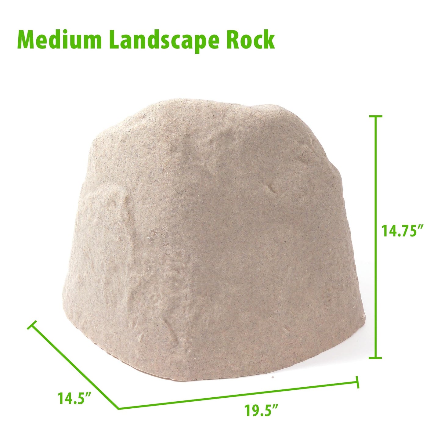Emsco Group 2282 Natural Granite Appearance – Extra Large & Tall – Lightweight – Easy to Install Landscape Rock, Large