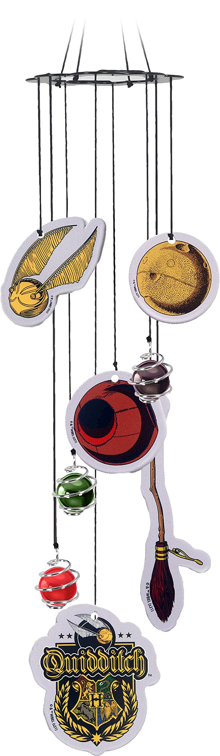 Spoontiques Harry Potter Quidditch Wind Chime - Outdoor Garden Décor - Decorative Chimes for Yard, Garden, Backyard and Patio Decoration