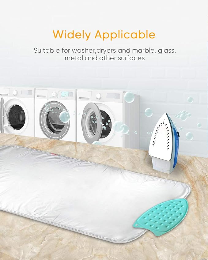 Upgraded Thick Ironing Mat, Travel Ironing Blanket Ironing Pad, Portable