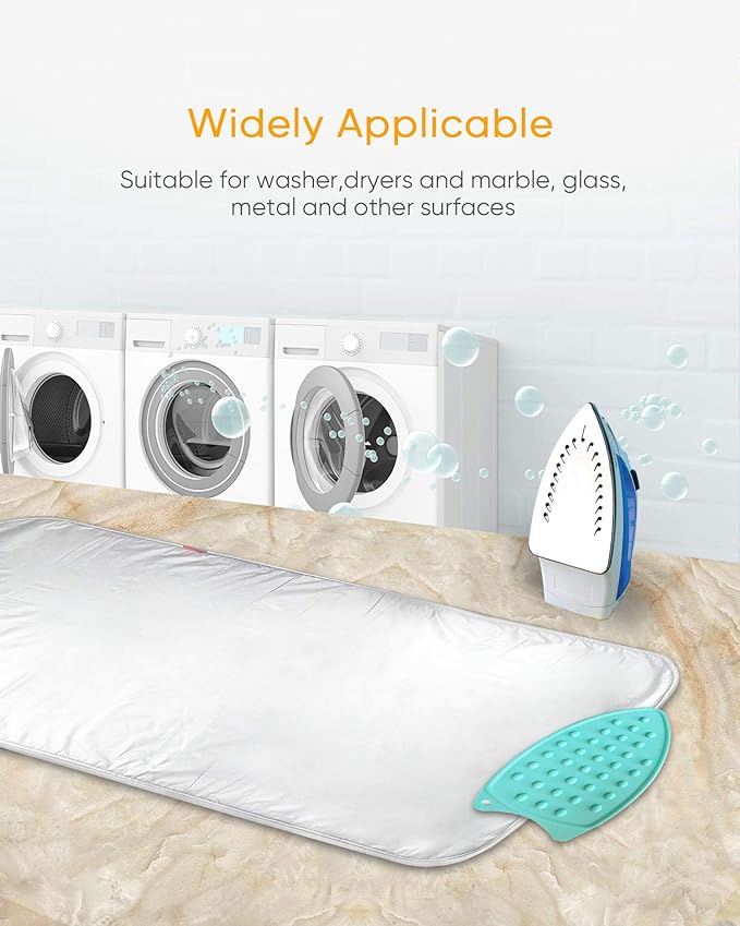 Upgraded Thick Ironing Mat, Travel Ironing Blanket Ironing Pad, Portable