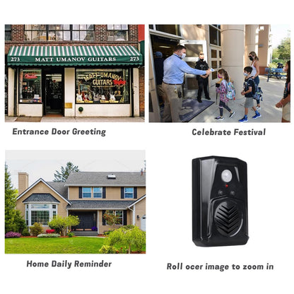 Replaceable Voice Motion Sensor PIR Infrared Sound Player Haunted House Scream Box Speaker with USB Download Function Christmas MP3 Horror Happy Music Motion Activated Voice Playe
