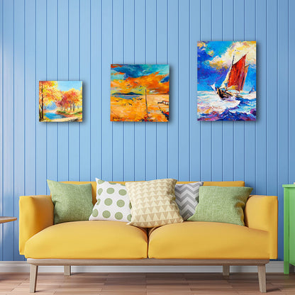 5 Packs Canvas for Painting - 30 x 40 cm(12" x 16"), Blank Canvas Panels Board for Acrylic Painting, Oil Paint & Wet Water Art Media, Canvases for Professional Artist, Hobby Painters & Beginners