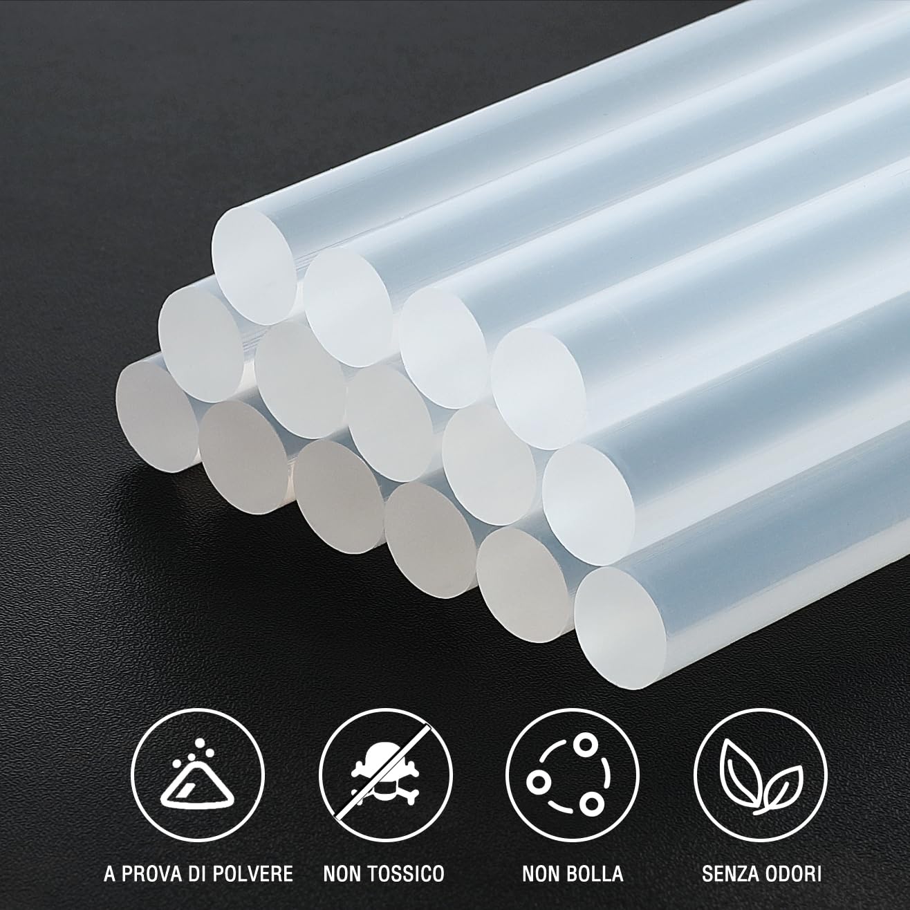 WORKPRO 100 Hot Glue Sticks 200 x 11 mm, Universal Transparent Glue Sticks for Hot Glue Gun, Ideal for DIY, Crafts, Hobbies
