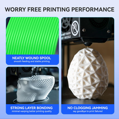 JAYO PLA 1.75mm 1.1KG, Smooth 3D Printer Filament, +/- 0.02mm Accuracy, Neatly Wound, Fits Most FDM Printers, 1.1KG Spool (2.42 LBS), Black
