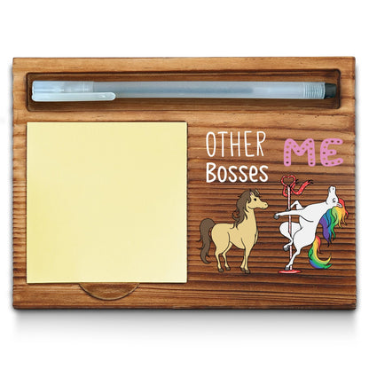 Funny Boss Gifts, Fun, Gag, Humor, Thank You Appreciation Gifts for Boss Office Desk Supplies Accessories Sticky Self-Stick Note Pad Holders WPP59