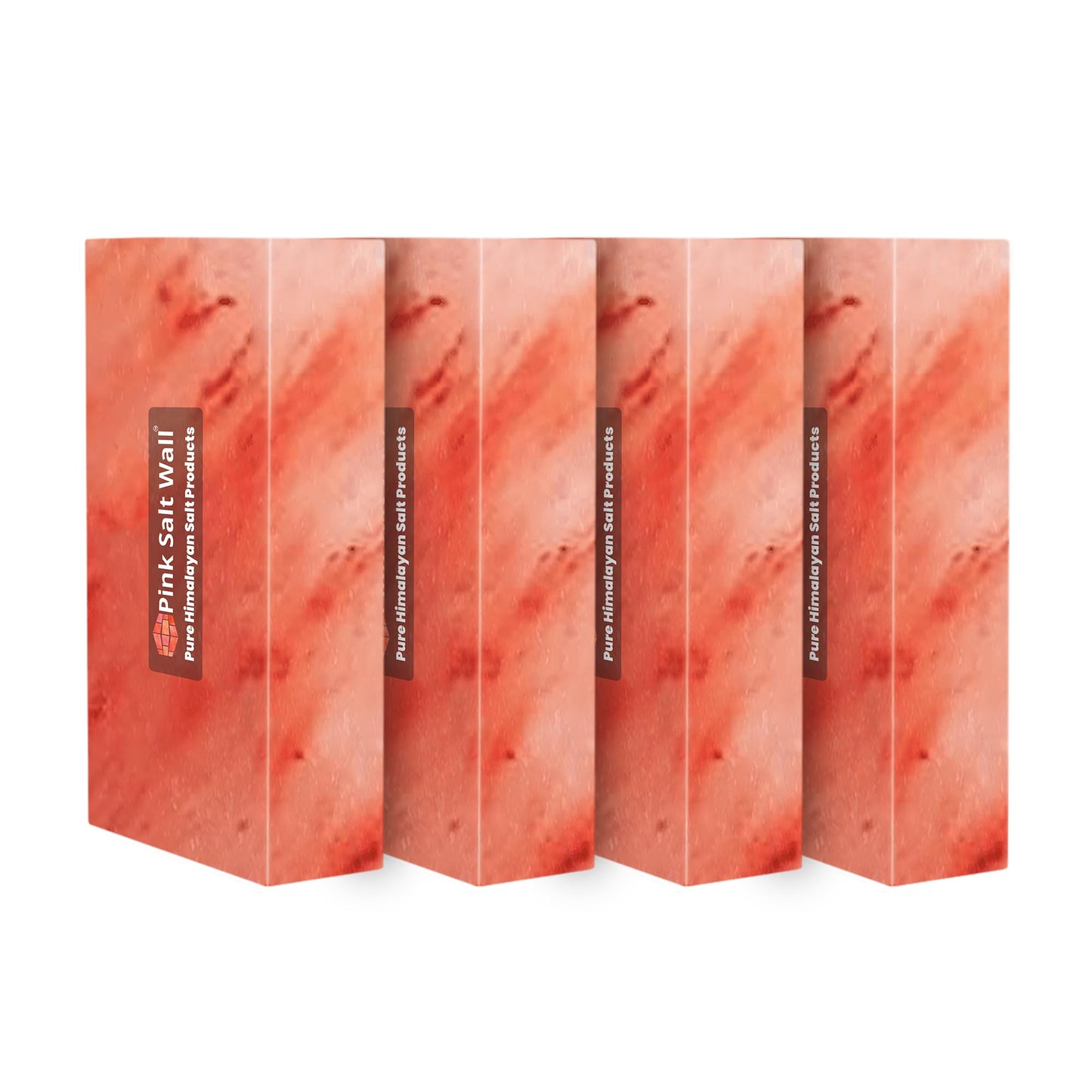 4 Himalayan Salt Bricks 8"x4"x2" For Build Spa Sauna | Himalayan Pink Salt Block For Home Decor & Salt Wall | Block 5.5Lbs Home Improvement