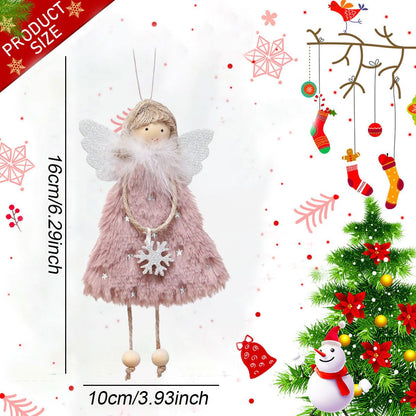 FZBNSRKO 3 Pcs Angel Doll Pendants,Christmas Plush Ornaments Plush Angel Ornaments for Christmas Party New Year,Birthday,Wedding,Valentine's Day Decoration