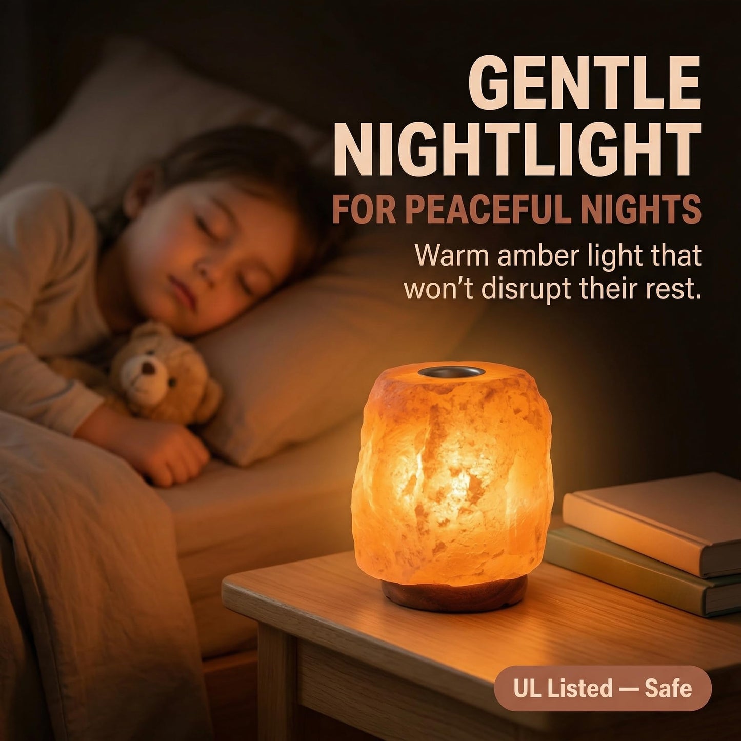 Himalayan Salt Lamp with Aromatherapy Tray & Dimmer Switch - Salt Rock Lamp for Bedroom, Relaxation & Sleep | Calming Meditation Spa Lamp | Himalayan Salt Diffuser | Warm Glow Night Light | Gift Ready