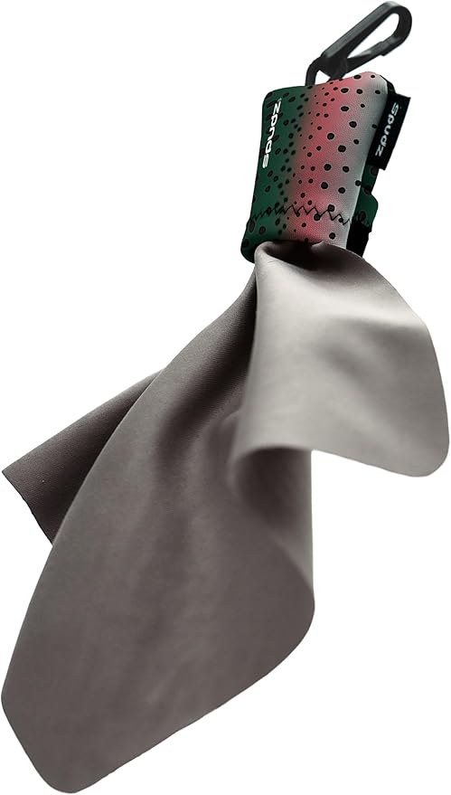SPUDZ Ultra Microfiber Lens Cleaner – Closable Pouch, Washable –