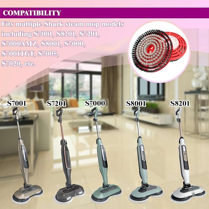 Steam Cleaner Mop Replacement Brush Heads