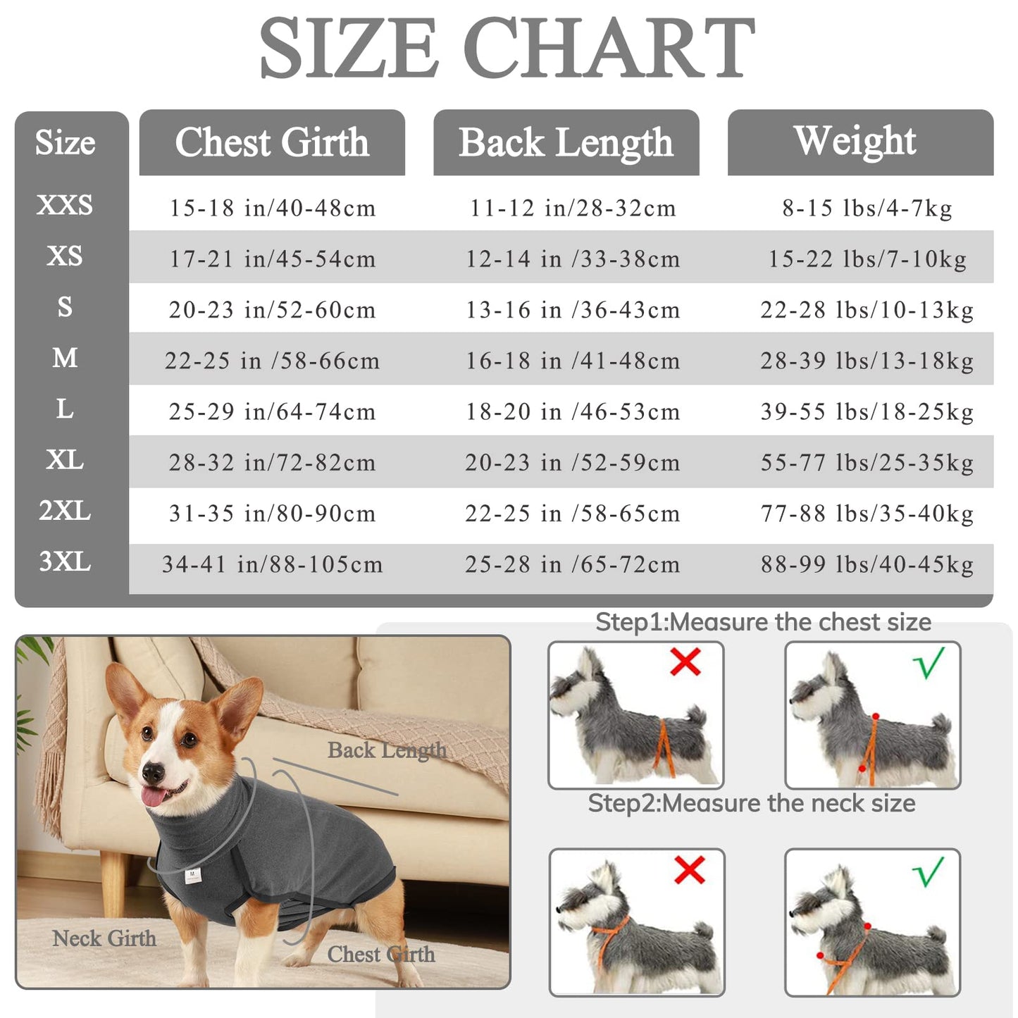 Hjyokuso Dog Jumper Fleece Vest Sweater, Warm & Lightweight Pullover Pajama Coat, Autumn Winter Cold Weather Puppy Clothes Jacket for Small Medium Large Dogs (Black 3XL)