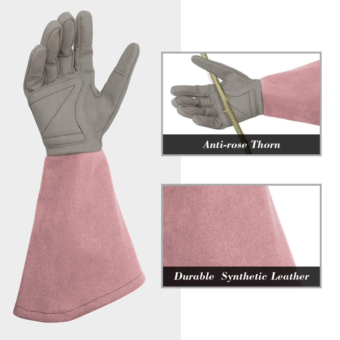 Intra-FIT Gardening Gloves for Women Rose Pruning Garden Safety Work Gloves Forearm Protection Gardening Gifts for Women Mothers Day Gifts