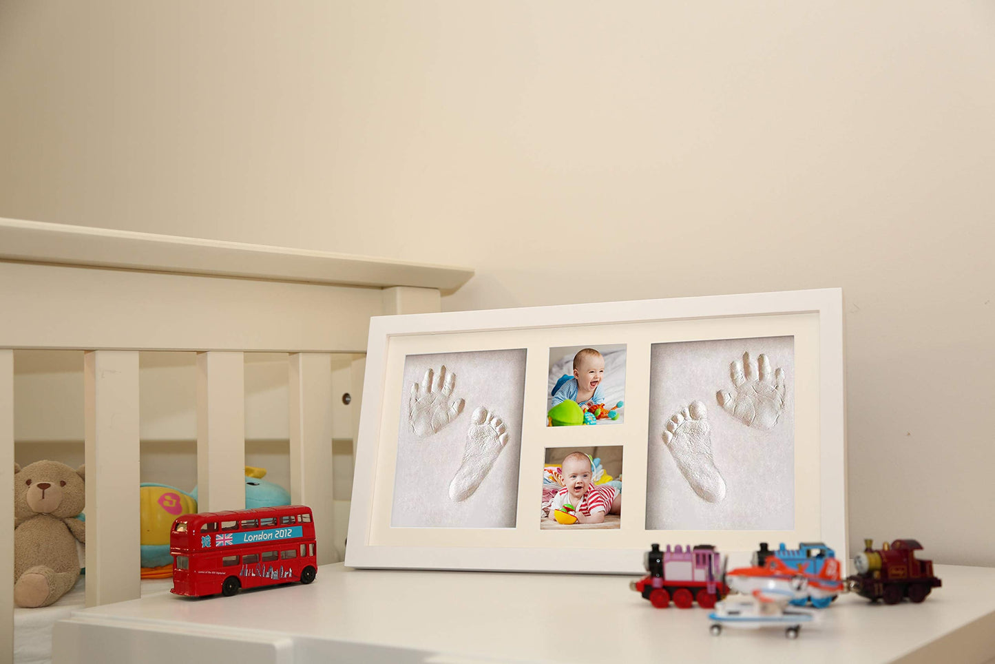 Bubbleliss Baby Hand and Footprint Kit Makes A Great Gift Present for Birthdays, Christenings and Baby Showers, Newborn Baby Keepsake Frames
