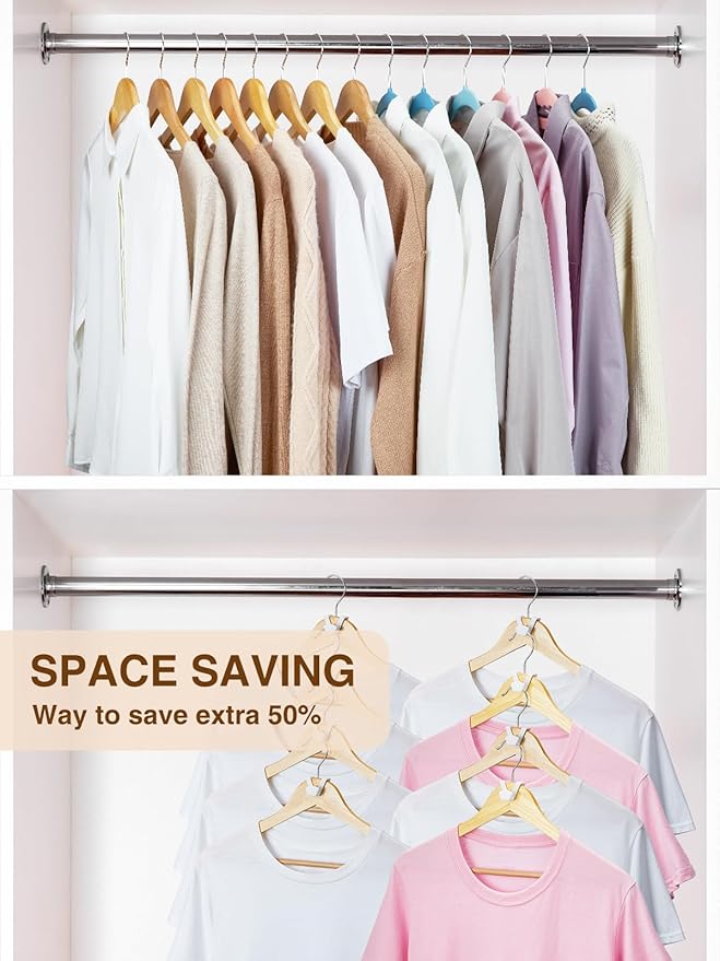 Smartor Clothes Hanger Connector Hooks 30 Pack, Closet Storage and Organization