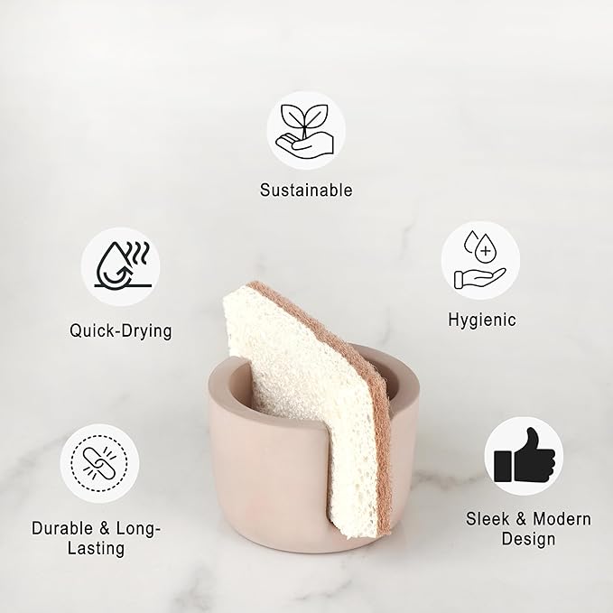 Sponge Holder for Kitchen Sink and Sponge