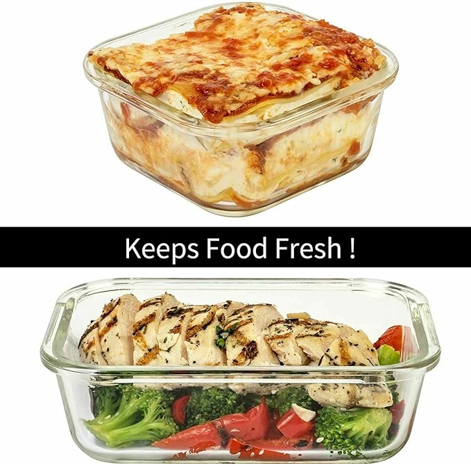 Razab 24 Pc Airtight Glass Food Storage Containers