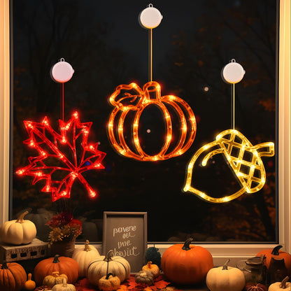 LOLStar Valentines Day Window Lights Decor with Timer, 3 Pack Battery Operated Red Heart-Shaped Window Decorations Silhouette Sucker LED Lamp Slow Fade Mode Romantic Light for 2026 Holiday Indoor Home