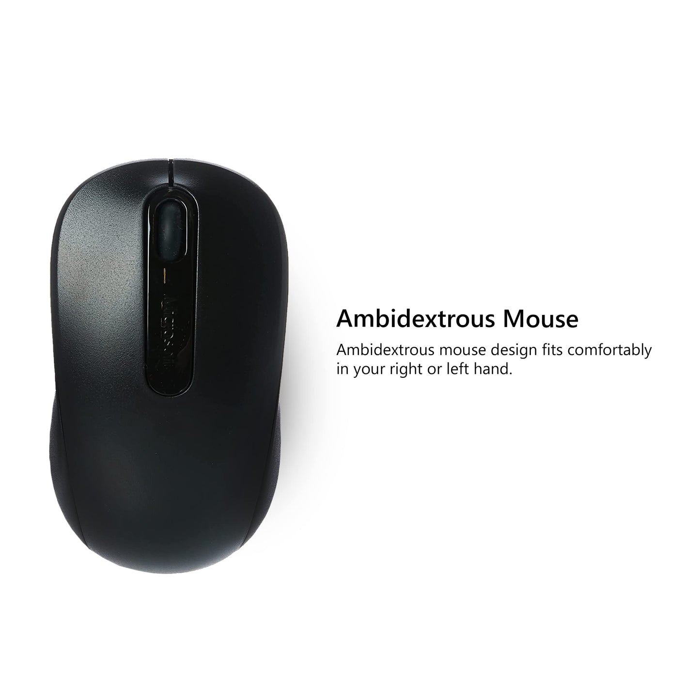 Microsoft Wireless Keyboard & Mouse, Desktop 900 Keyboard with USB for Windows or Mac Computers, Black