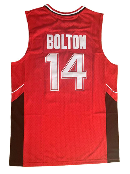 Mens Wildcats High School Jersey,14 Troy Bolton Basketball Jersey,8 Chad Danforth Basketball Jersey/Shirt (Medium, 14 Bolton Red)