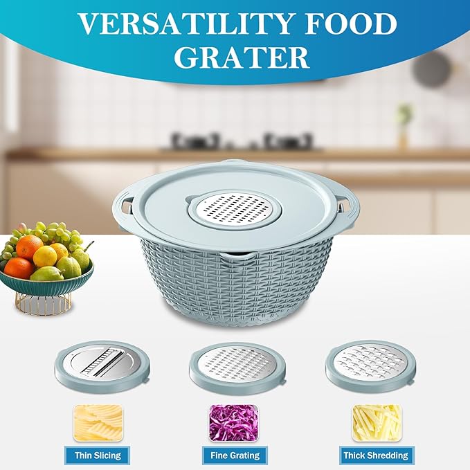 4 in 1 Colander with Mixing Bowl Set, Colander