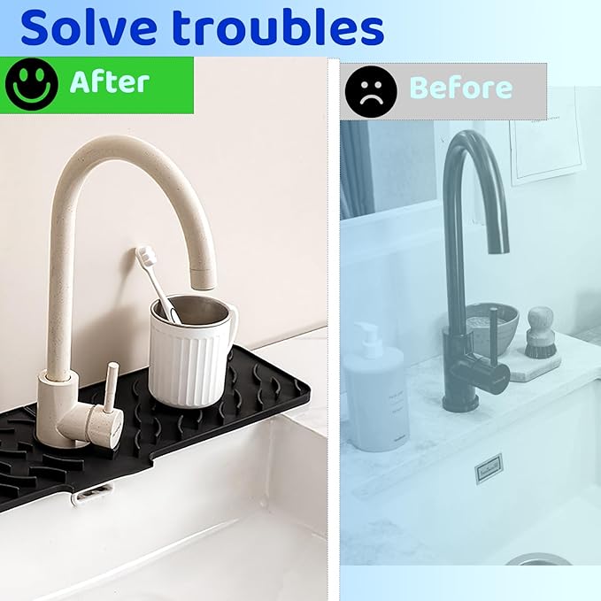 Silicone faucet splash-proof pad, universal faucet cover, suitable