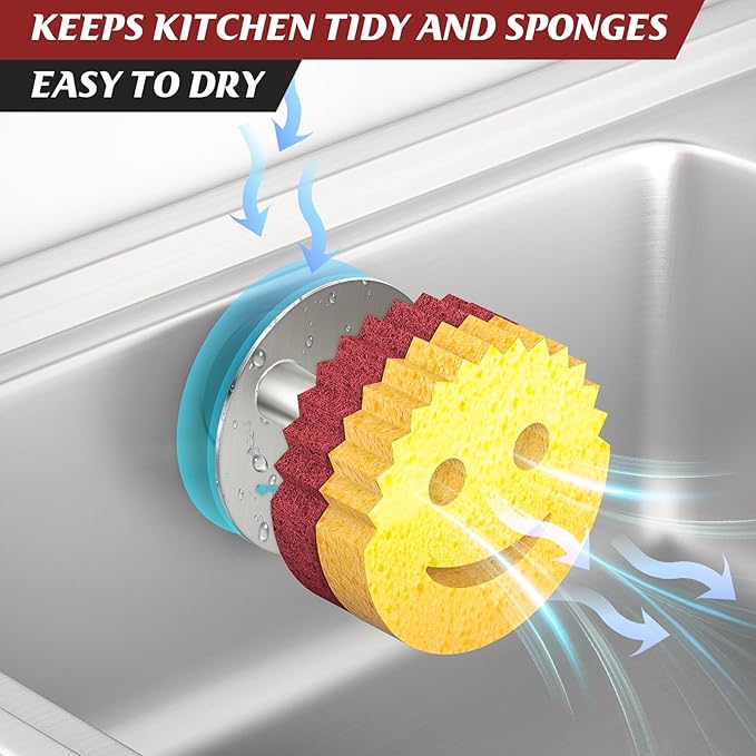 Sponge Holder for Kitchen Sink, Sink Caddy Organizer