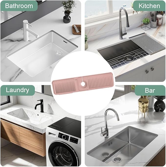 24 Inch Upgraded Draining Mat Folding faucet Mat