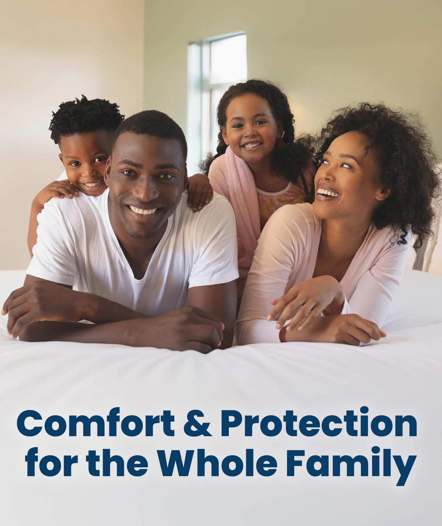 Everlasting Comfort Premium Full Size Mattress Protector - Waterproof & Hypoallergenic, Noiseless Design, Washable Cover, 18" Deep Pocket, Bed Bug & Dust Mite Proof Cover for Sleep Hygiene